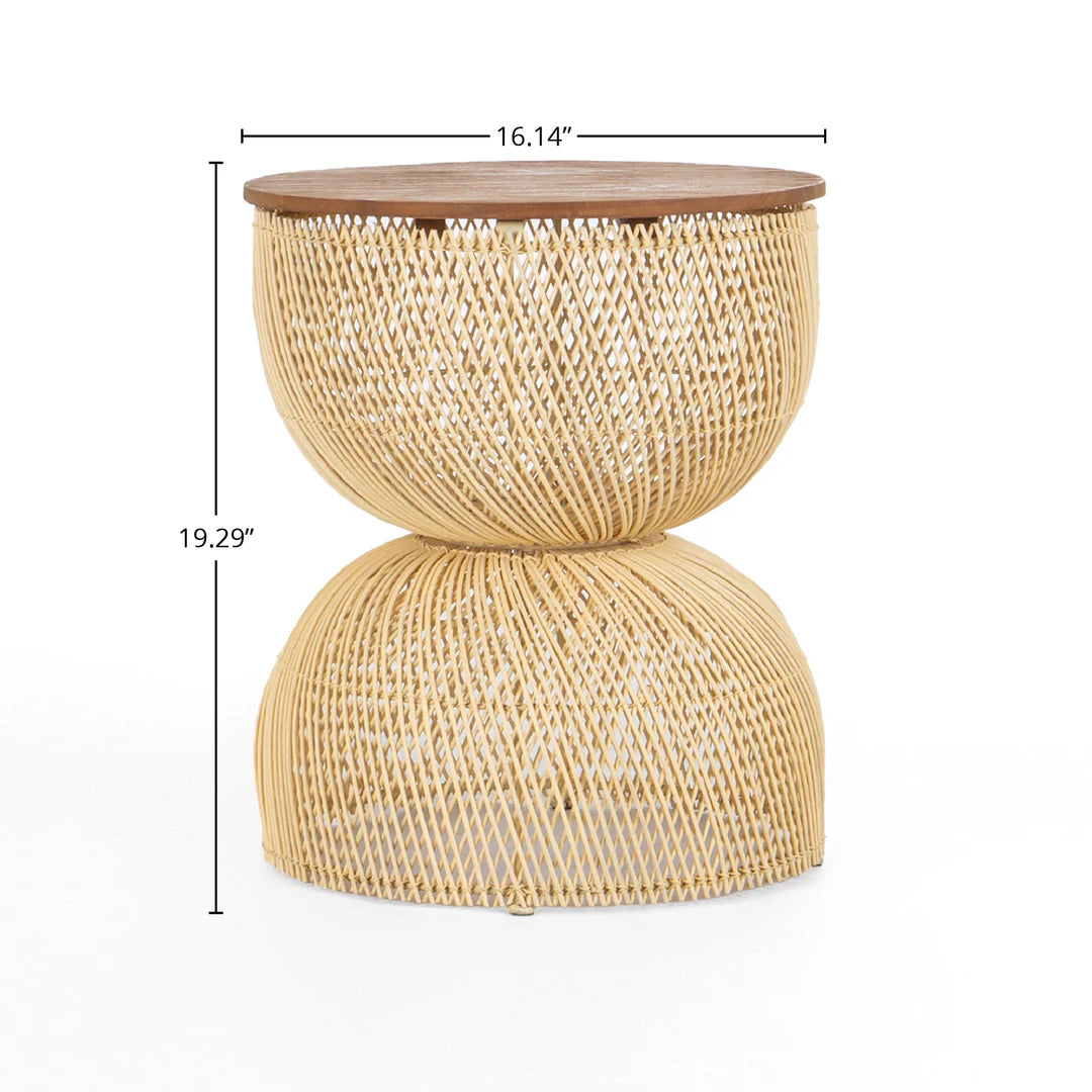 D-BODHI WAVE SIDE TABLE "NATURAL"