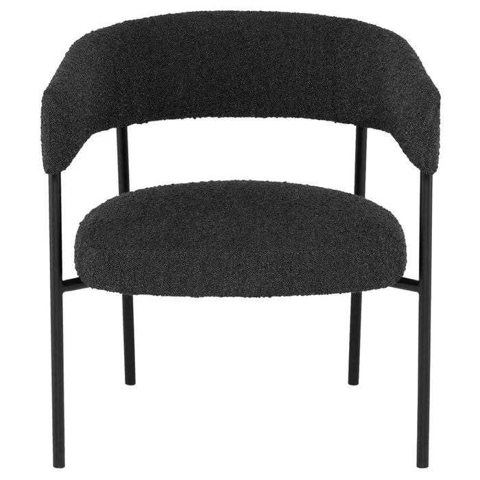 CASSIA OCCASIONAL CHAIR "LICORICE BOUCLE"