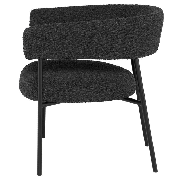 CASSIA OCCASIONAL CHAIR "LICORICE BOUCLE"