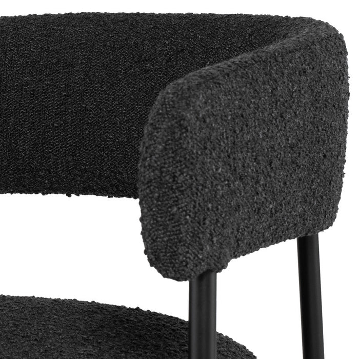 CASSIA OCCASIONAL CHAIR "LICORICE BOUCLE"
