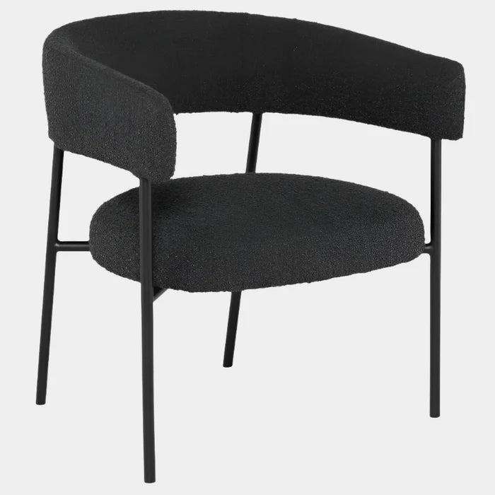 CASSIA OCCASIONAL CHAIR "LICORICE BOUCLE"