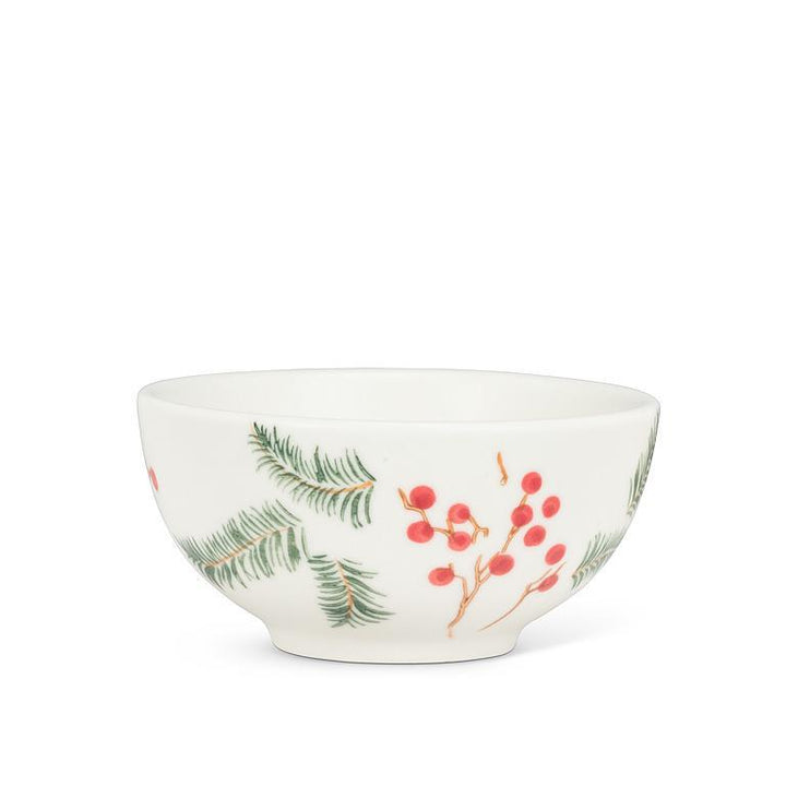 SMALL PINE & BERRIES BOWL - 4''D