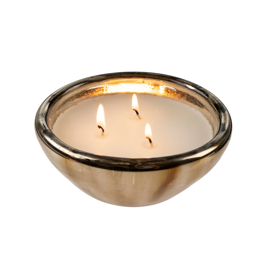 SPIRIT CANDLE BOWL - AMBER SPRUCE 25H