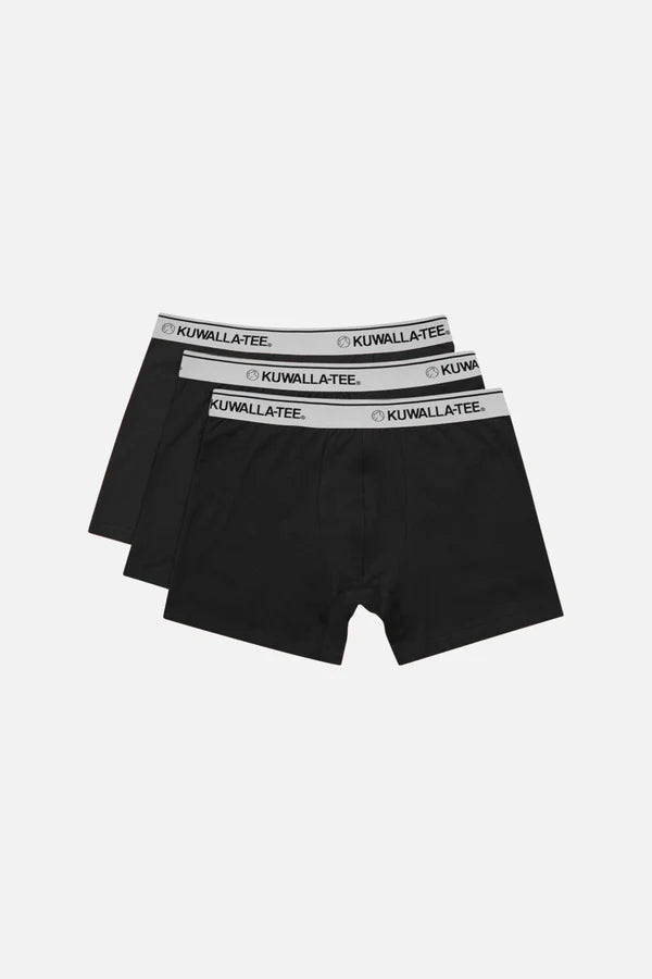 3-PACK BOXER TRUNKS "BLACK"