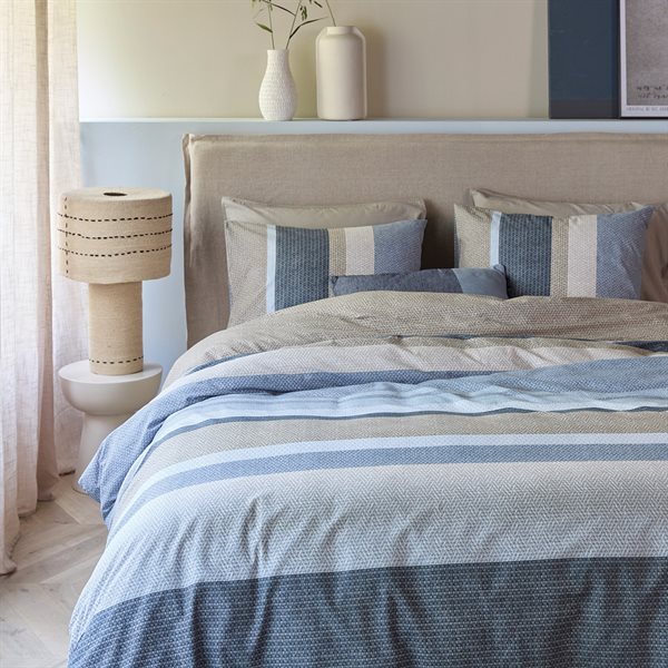 BRAD STRIPED DUVET COVER DOUBLE/QUEEN + 2 SHAMS