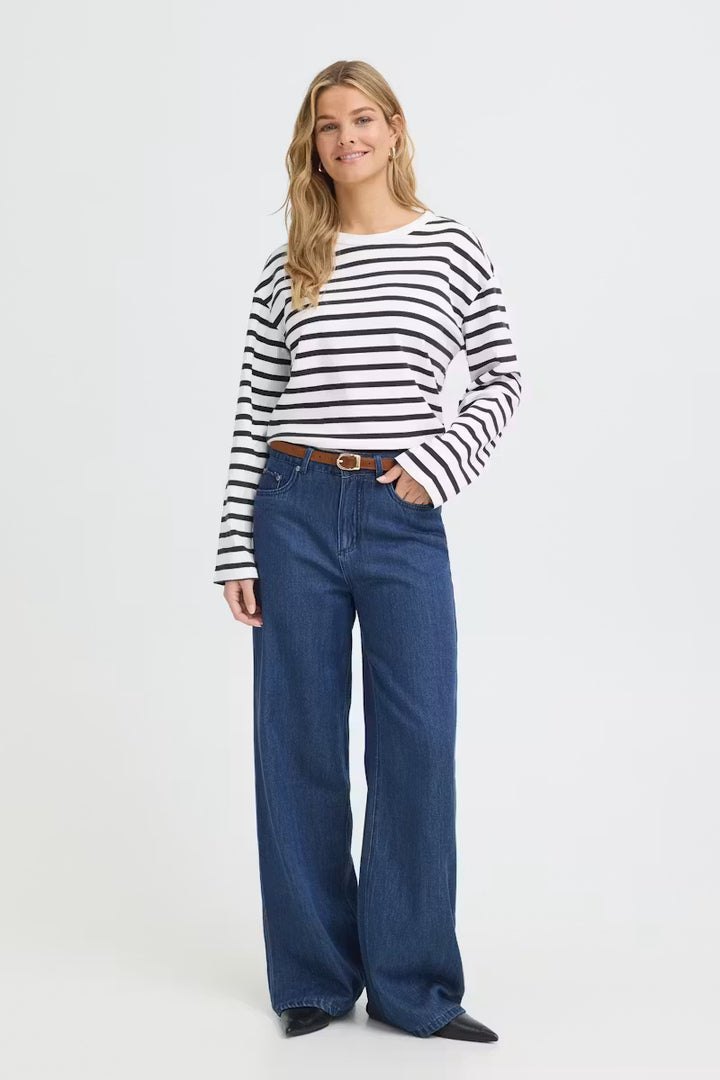 FRBREE SHIRT "WHITE W. SALUTE STRIPE"