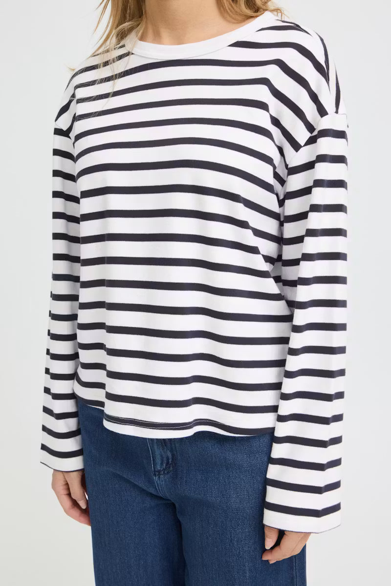 FRBREE SHIRT "WHITE W. SALUTE STRIPE"