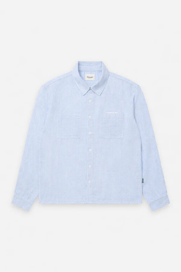 BREEZY STRIPE SHIRT "BLUE"
