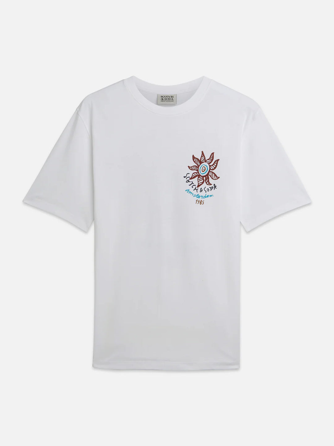 SUN ARTWORK T-SHIRT "BRIGHT WHITE"