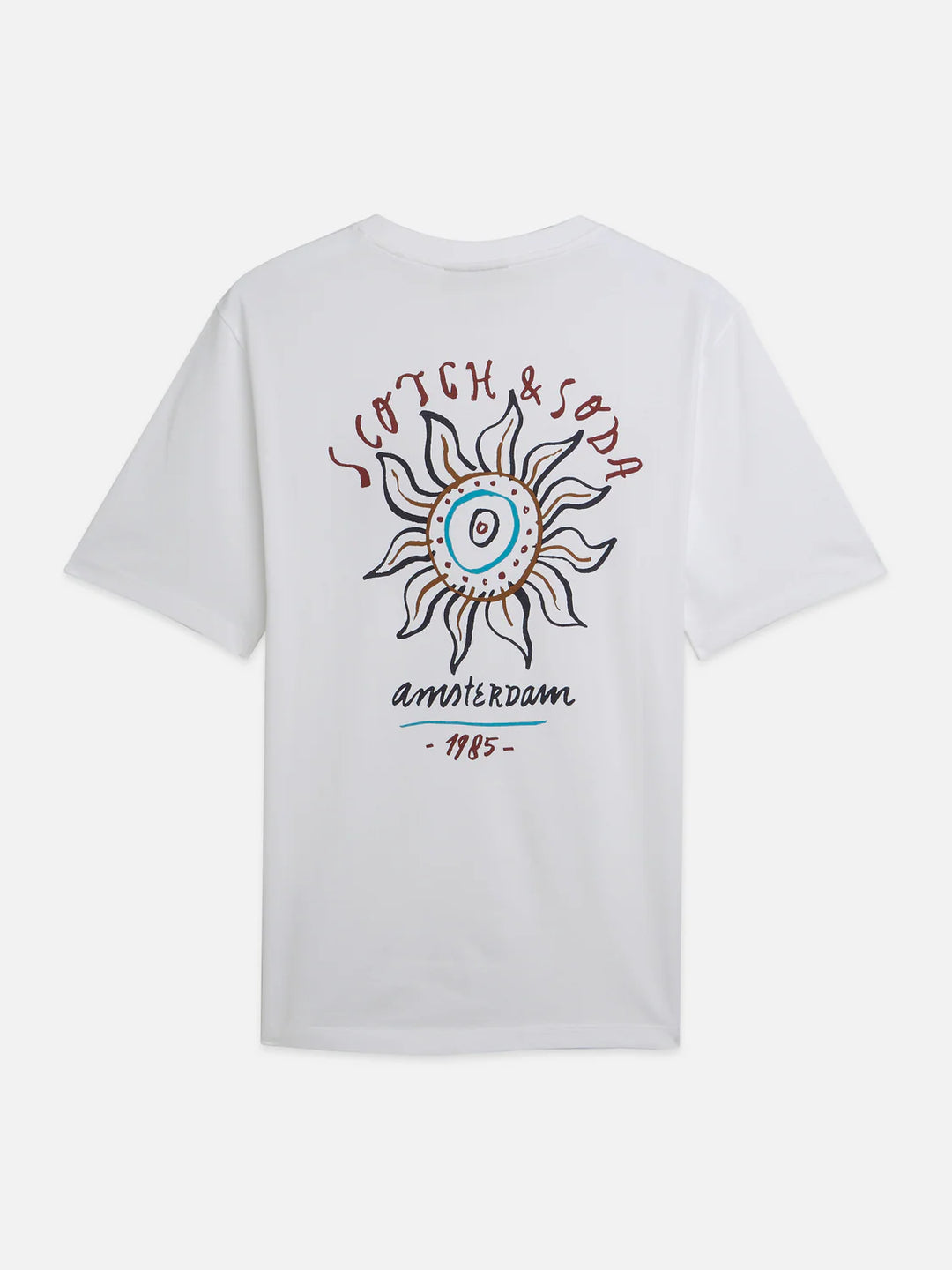SUN ARTWORK T-SHIRT "BRIGHT WHITE"