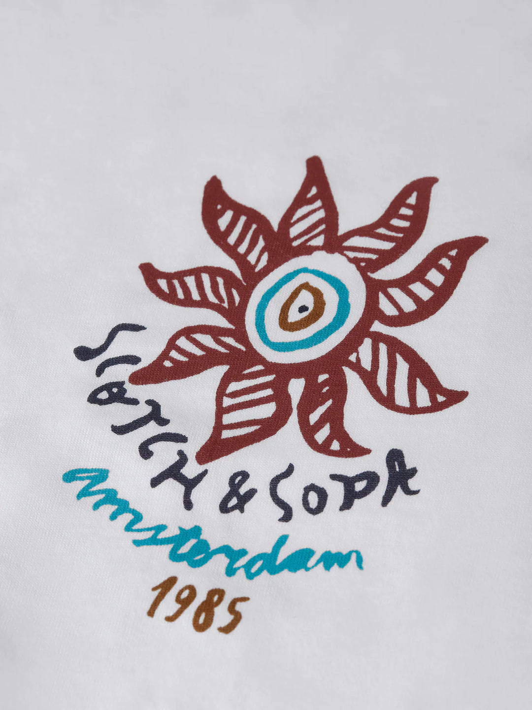 SUN ARTWORK T-SHIRT "BRIGHT WHITE"