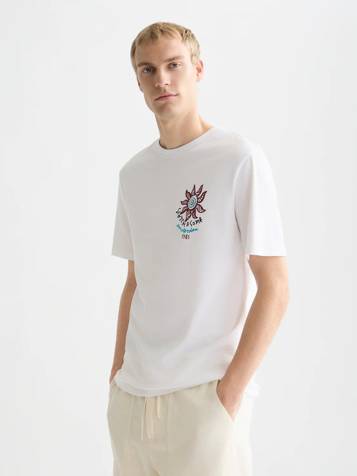 SUN ARTWORK T-SHIRT "BRIGHT WHITE"