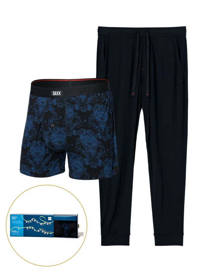 SNOOZE GIFT SET "BEAR BROCADE/BLACK"