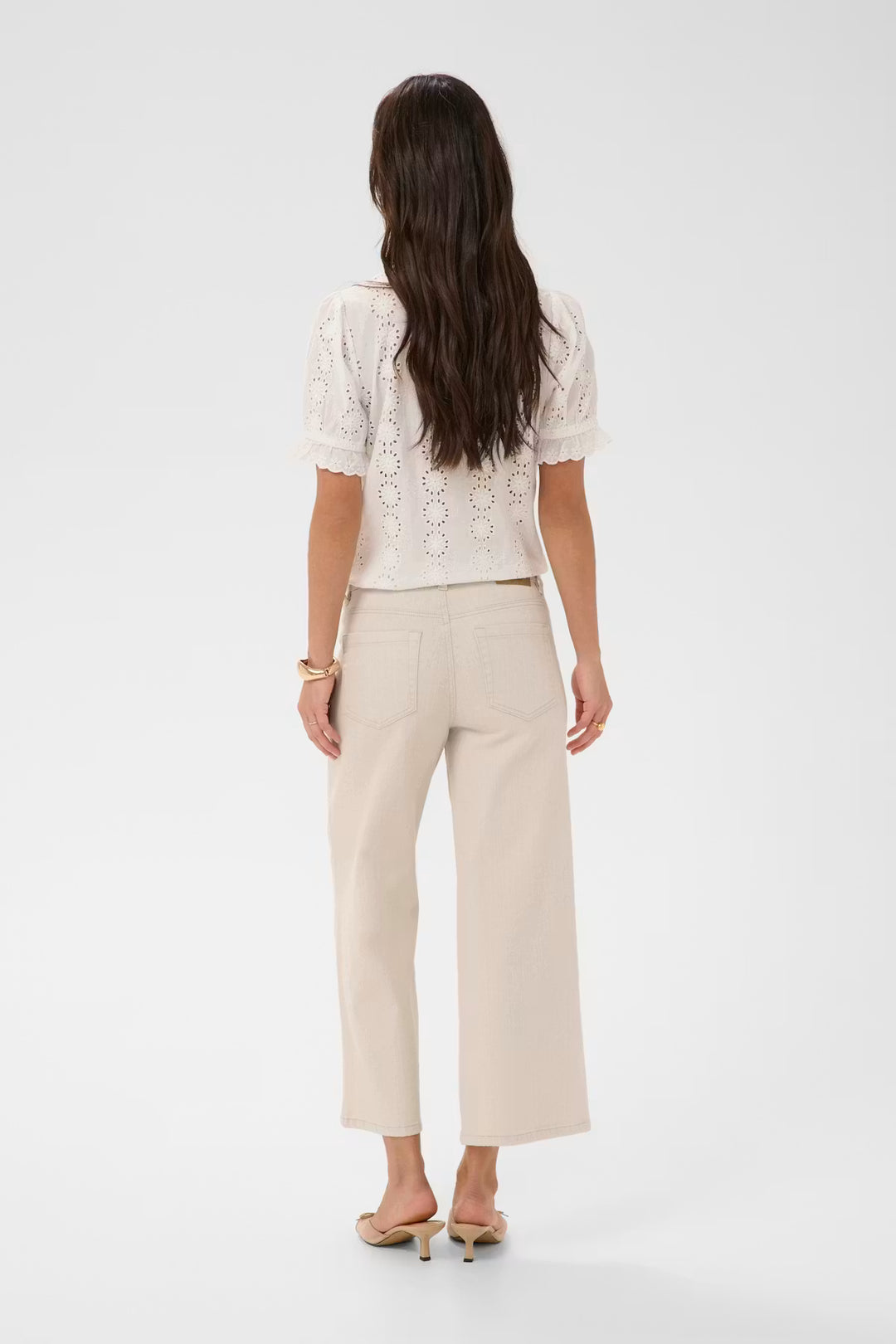 KABROOK HW CROPPED JEANS "MOONBEAM/WHITE"