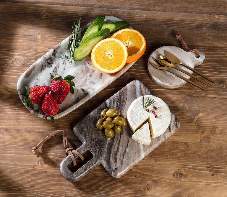 RECTANGLE SERVING BOARD W/ LOOP BROWN 9.5&