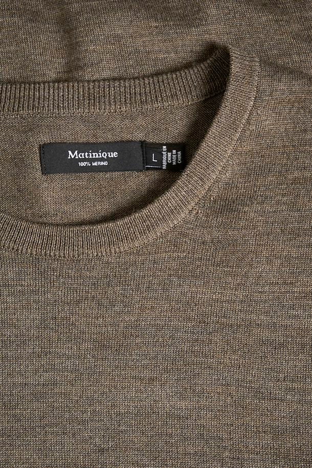 MARGRATE MERINO PULLOVER "BROWN SOIL MELANGE"