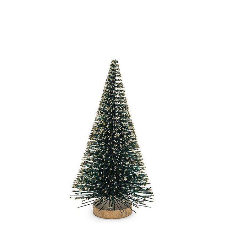 SMALL BRUSH TREE WITH GLITTER - 9''H