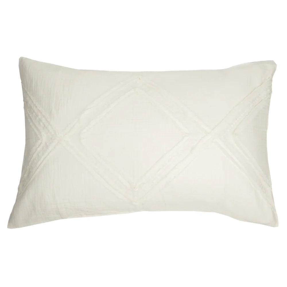 BUCKWHEAT CREAM DUVET COVER DOUBLE/QUEEN + 2 PILLOW SHAMS