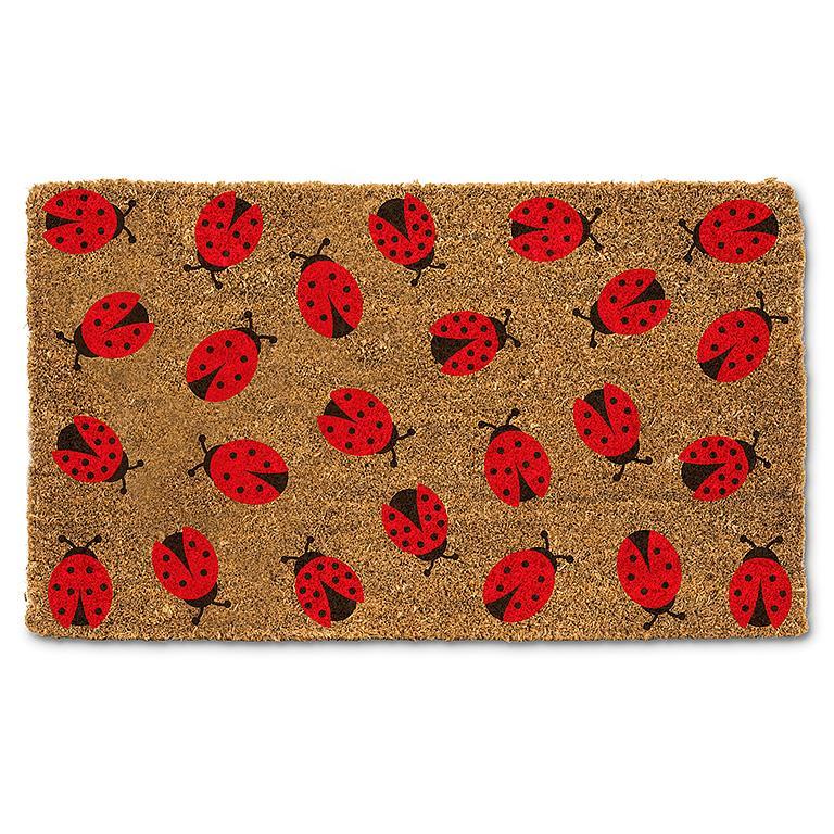 ALLOVER LADYBUGS DOORMAT 18X30&