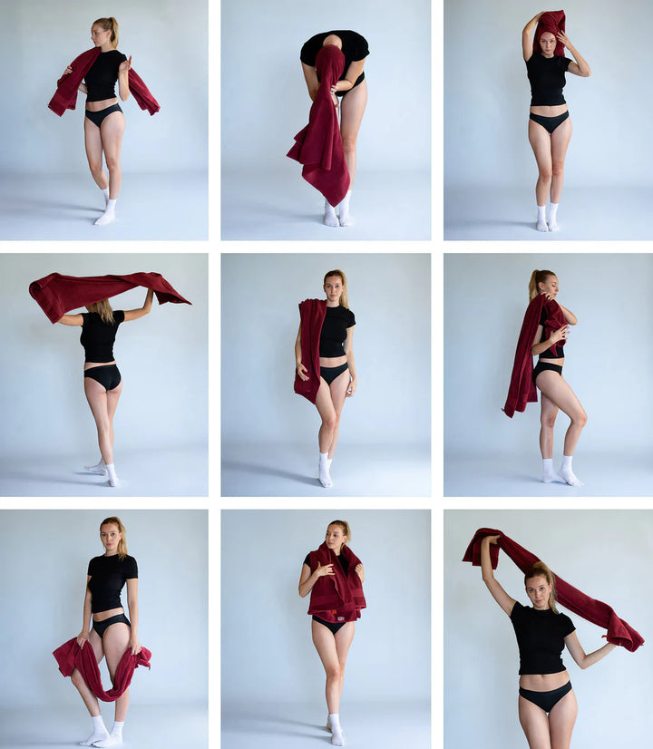 CLASSIC STRETCH TOWEL - BURGUNDY