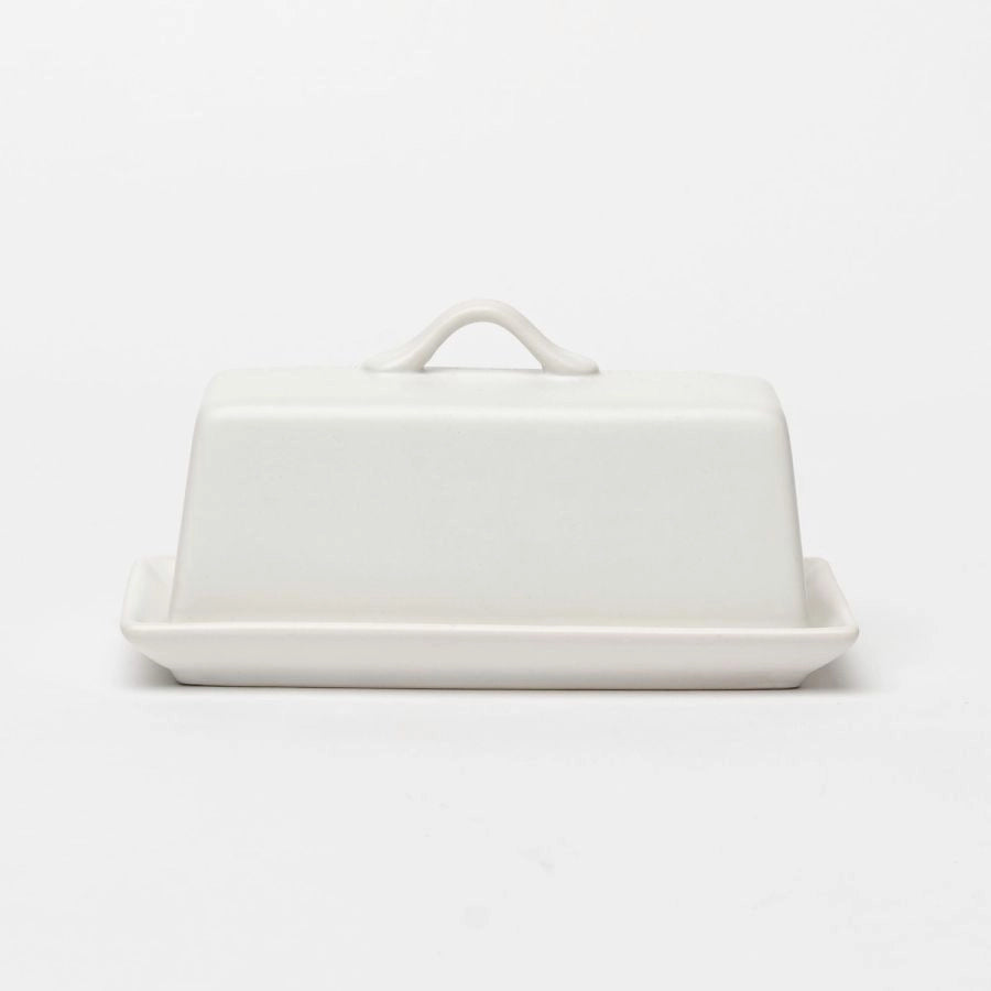 PARK WEST BUTTER DISH "WHITE"
