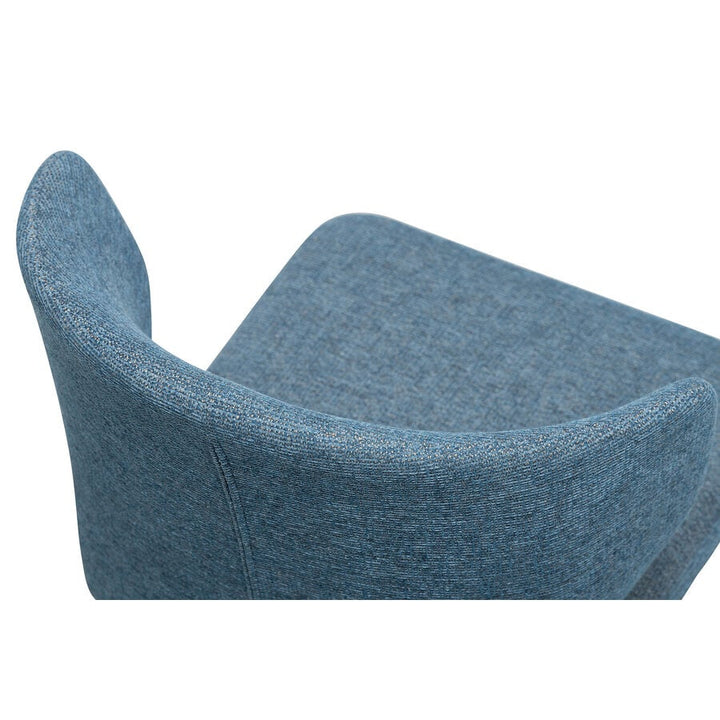 CABO CHAIR WITH SOLID WOOD BASE "BLUE"