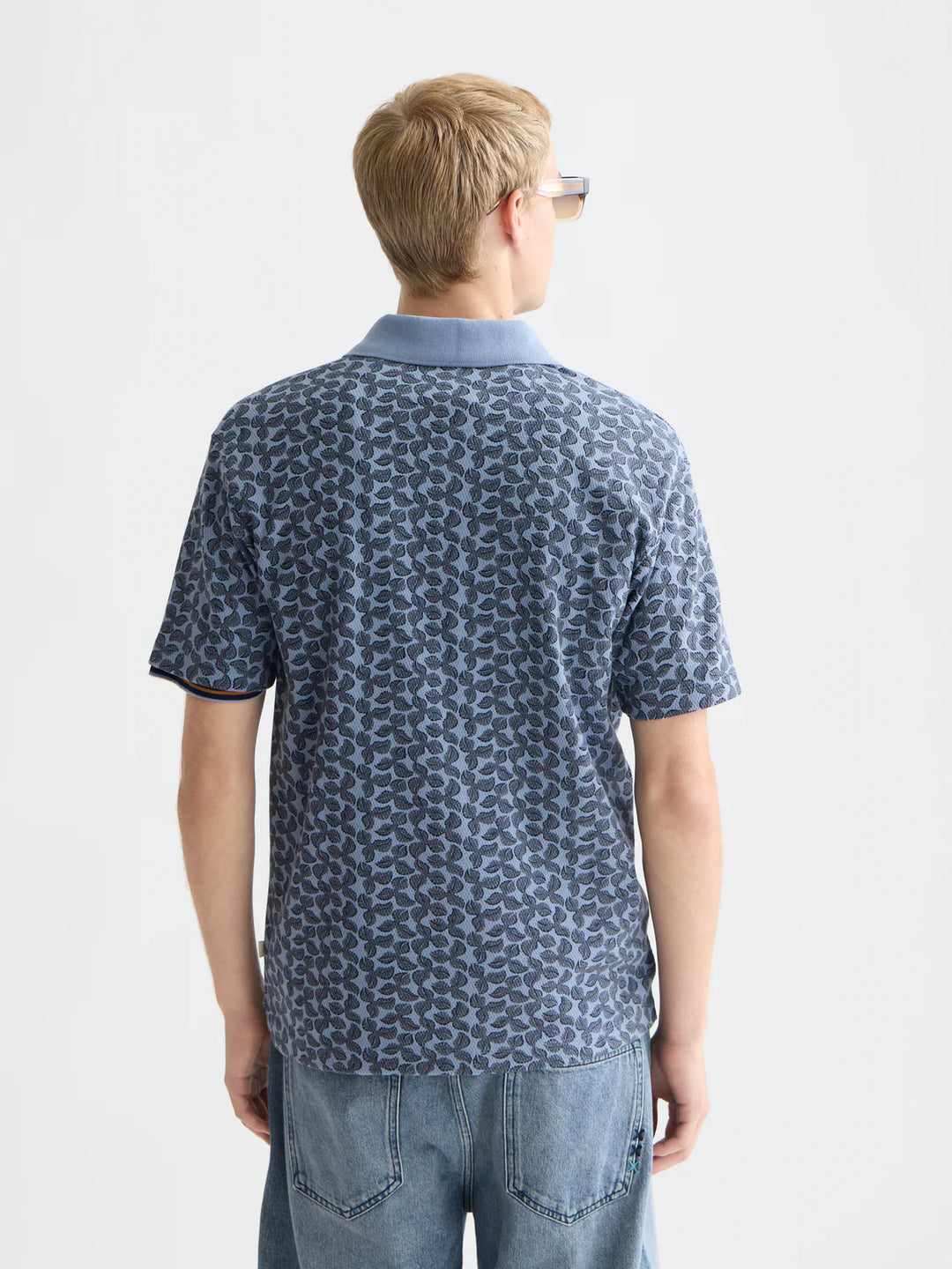 PRINTED STRUCTURED RELAXED POLO "MINI CACTUS INFINITY"