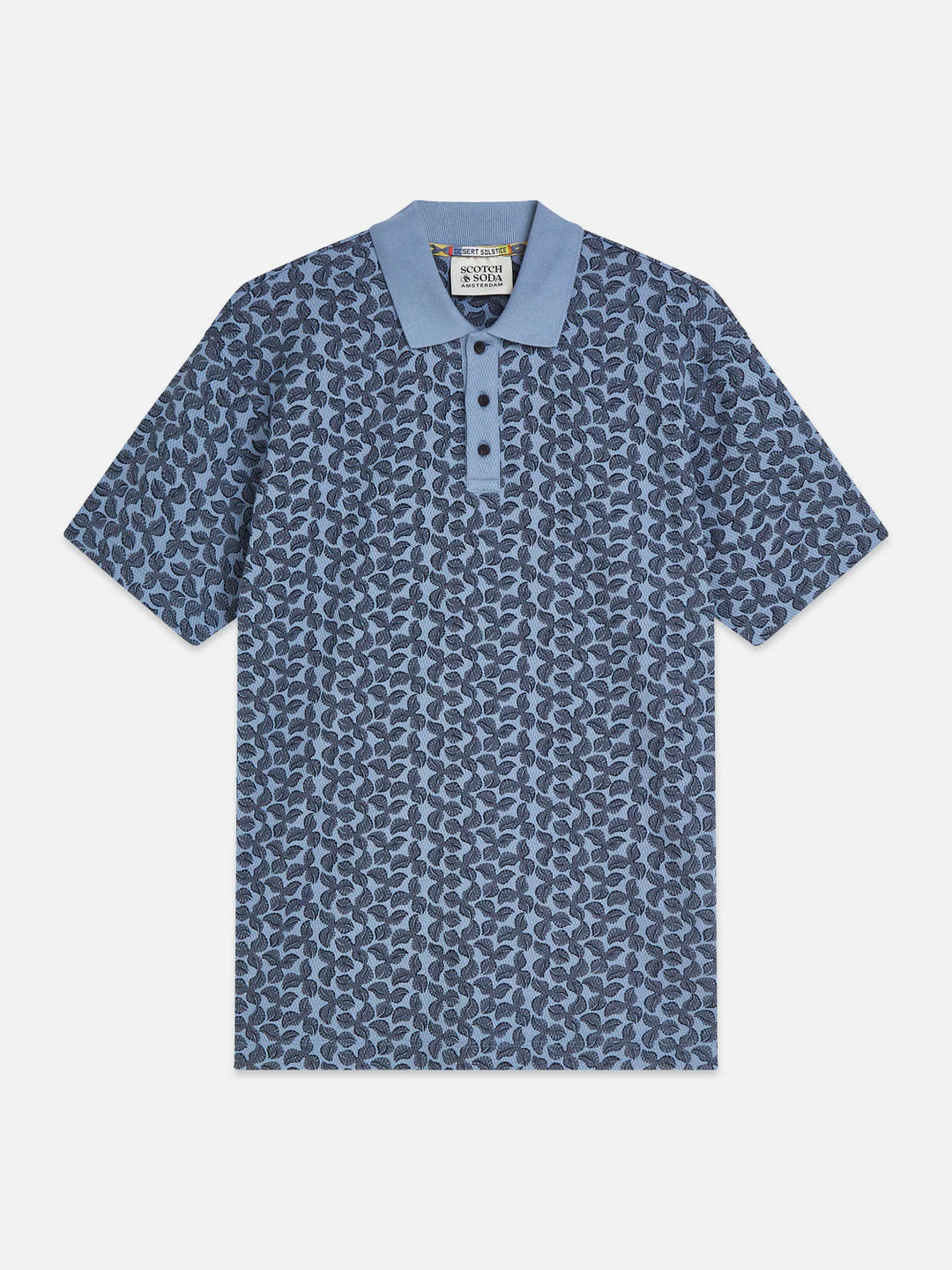 PRINTED STRUCTURED RELAXED POLO "MINI CACTUS INFINITY"
