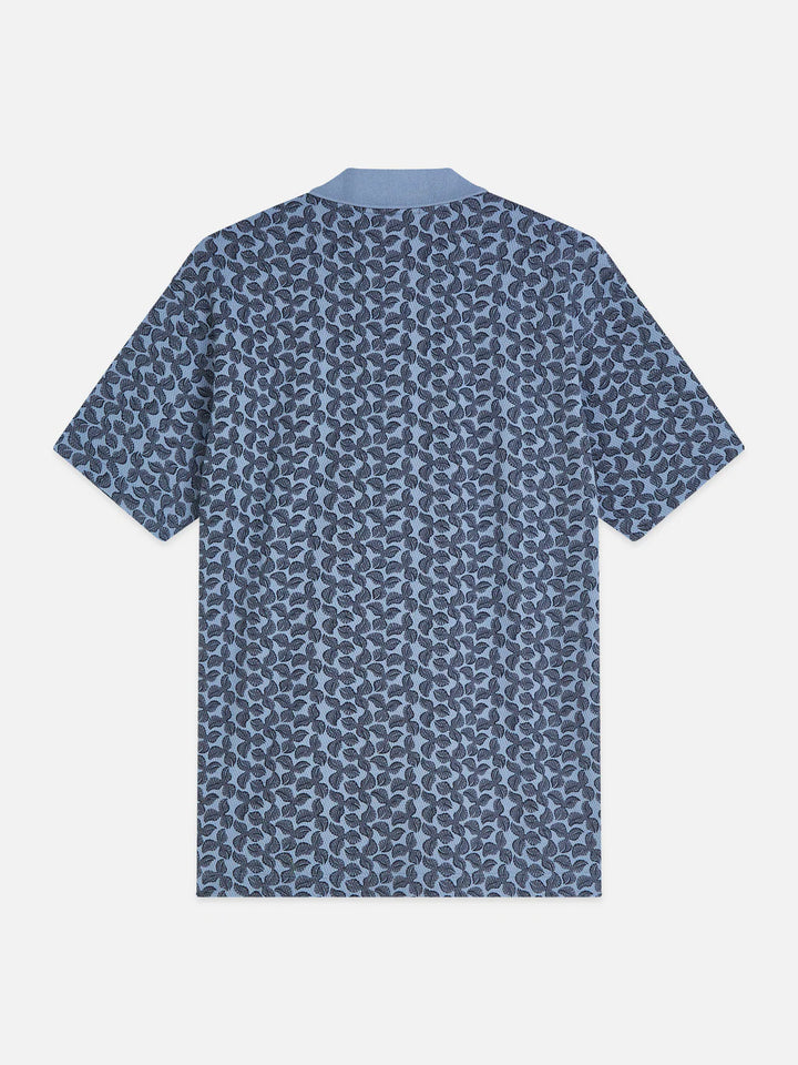 PRINTED STRUCTURED RELAXED POLO "MINI CACTUS INFINITY"