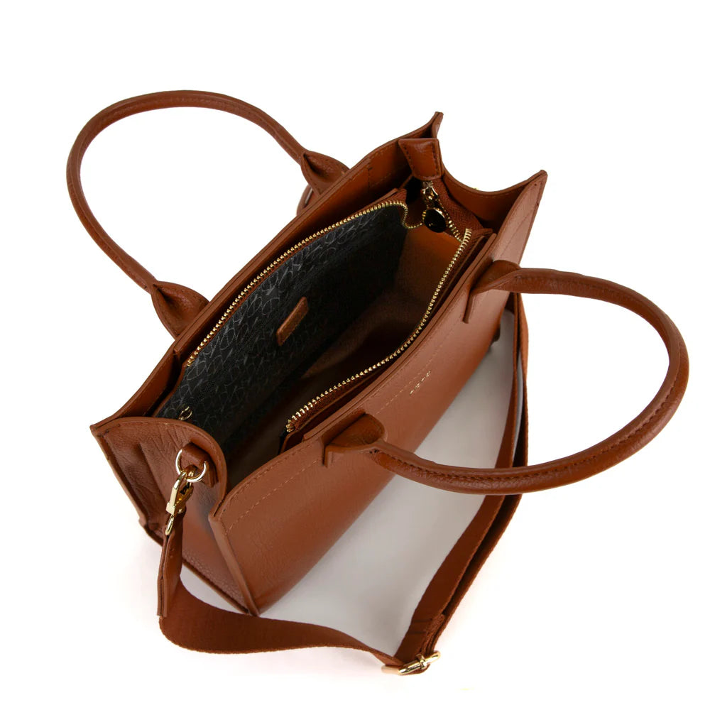 RIONA CADY MINI TOTE "COGNAC"
