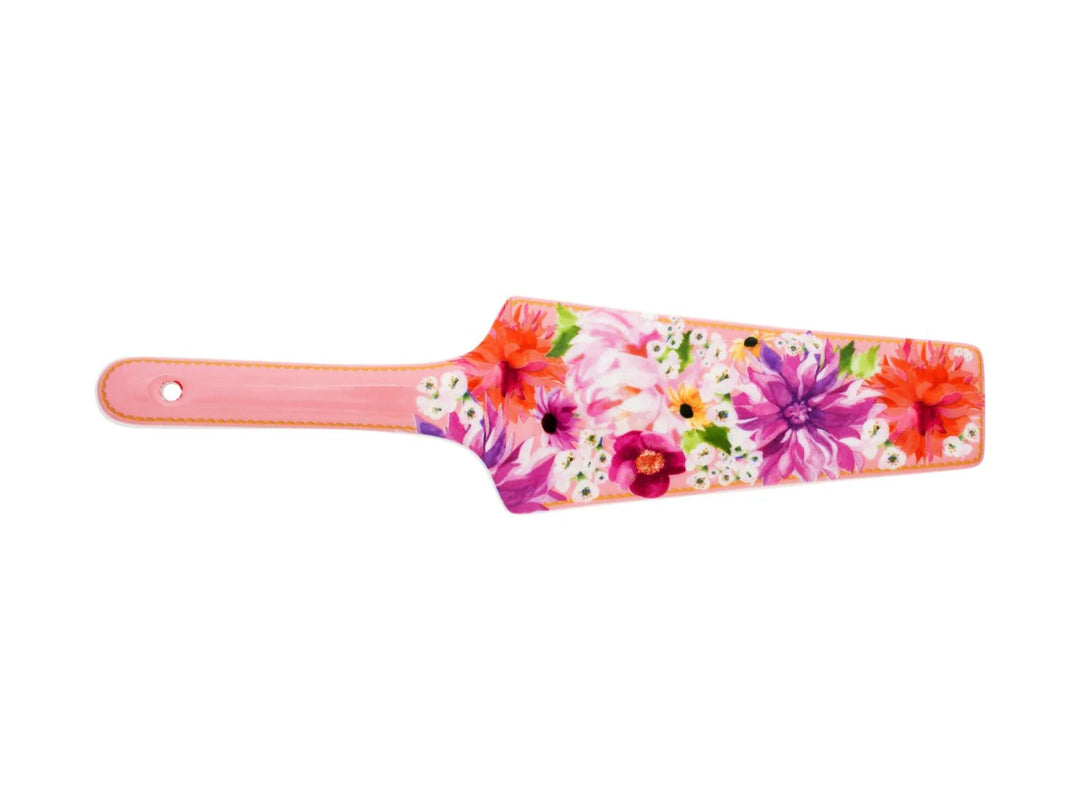 DAHLIA PINK CERAMIC CAKE SERVER