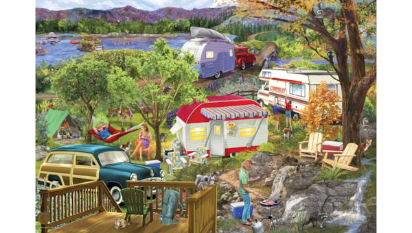 CAMPING TRAILER TIN - 550-PIECE PUZZLE