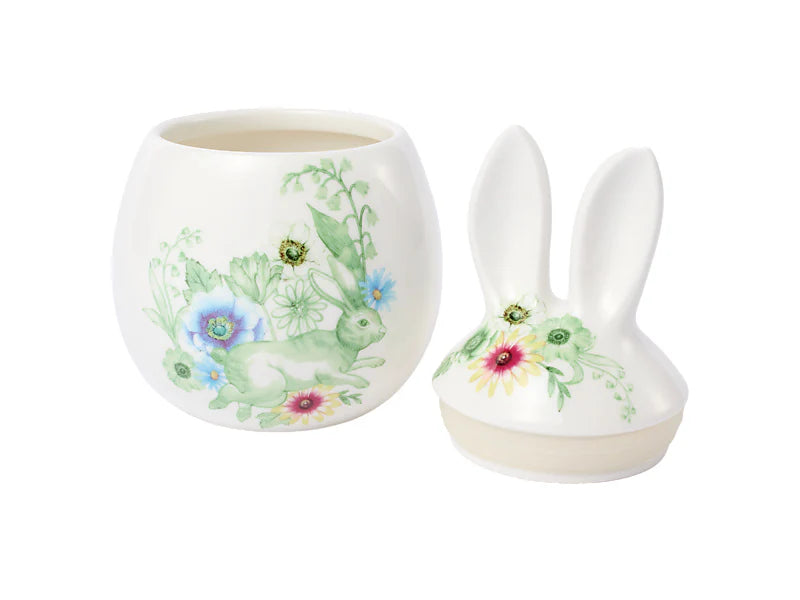CLOVER &amp; COTTONTAIL BUNNY CANISTER - GIFT BOXED