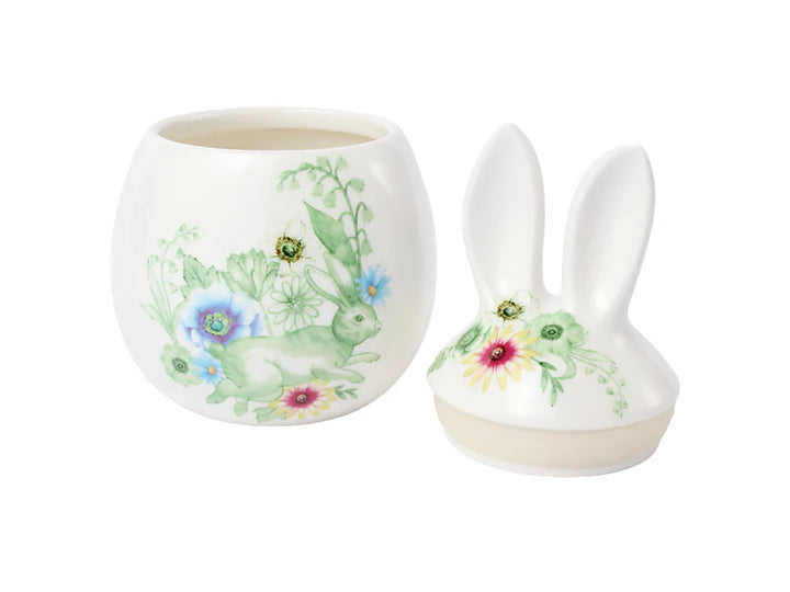 CLOVER &amp; COTTONTAIL BUNNY CANISTER - GIFT BOXED