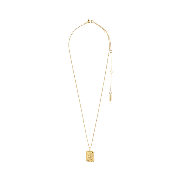 CANCER ZODIAC SIGN NECKLACE - SQUARE (GOLD-PLATED)