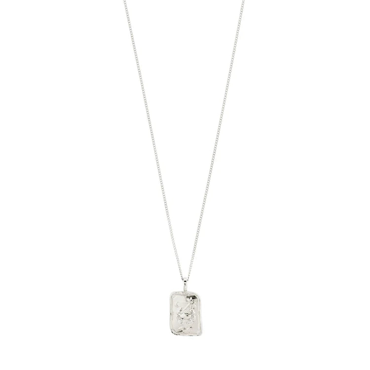 CANCER ZODIAC NECKLACE - SQUARE (SILVER-PLATED)