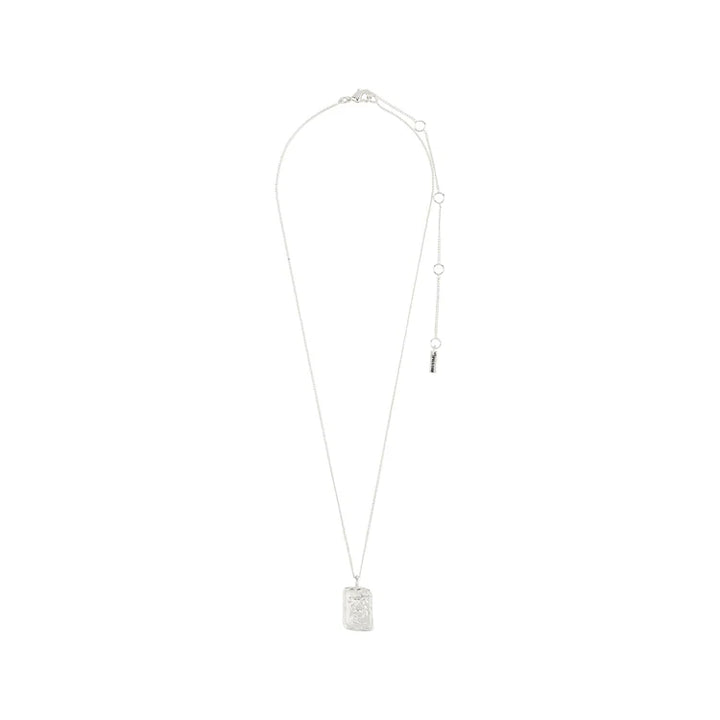 CANCER ZODIAC NECKLACE - SQUARE (SILVER-PLATED)