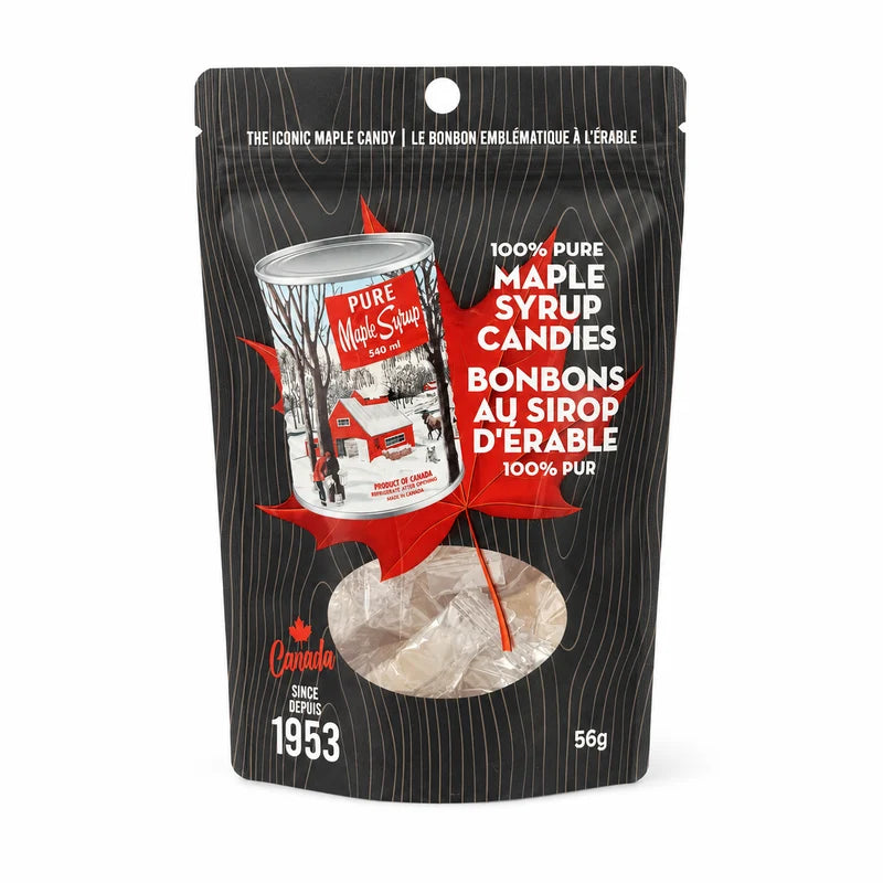 SMALL MAPLE SYRUP CANDIES 100% PURE 56G