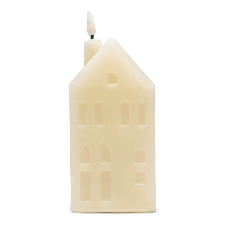 HOUSE LED CANDLE - IVORY 9''H