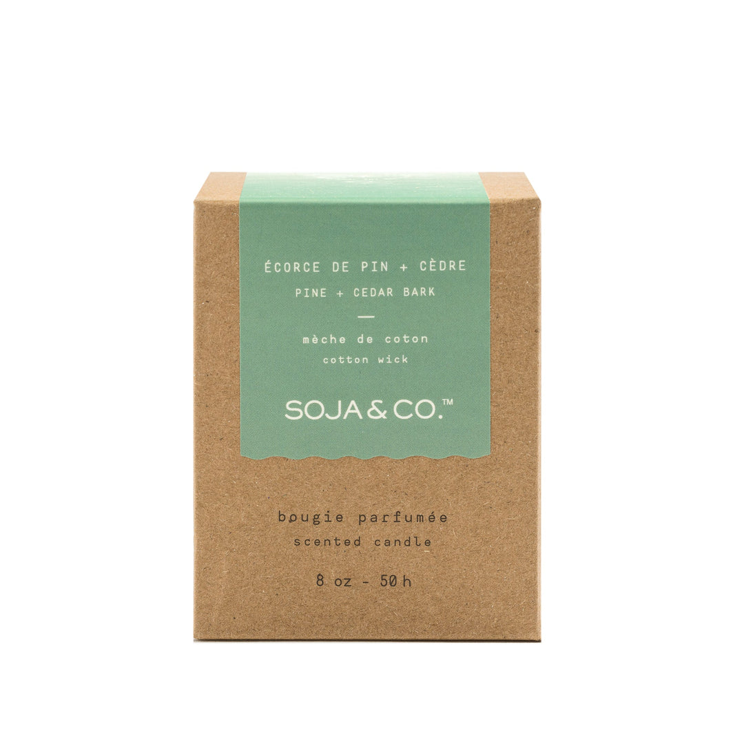 SOY WAX CANDLE - PINE + CEDAR BARK