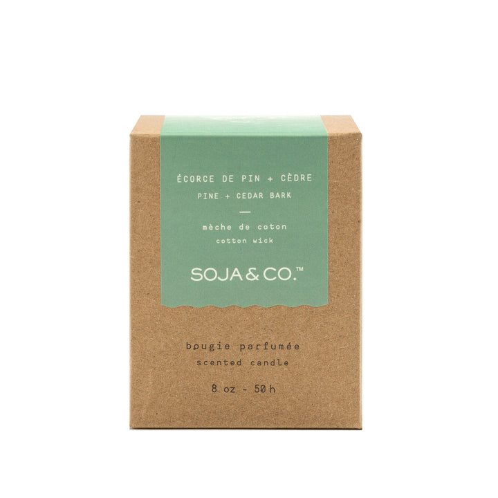 SOY WAX CANDLE - PINE + CEDAR BARK