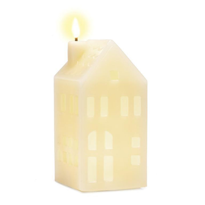 HOUSE LED CANDLE - IVORY 9''H