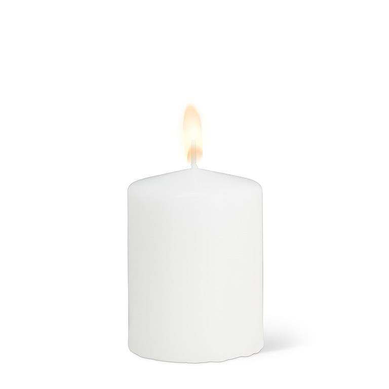 SMALL CLASSIC PILLAR CANDLE - WHITE 2.75X4&