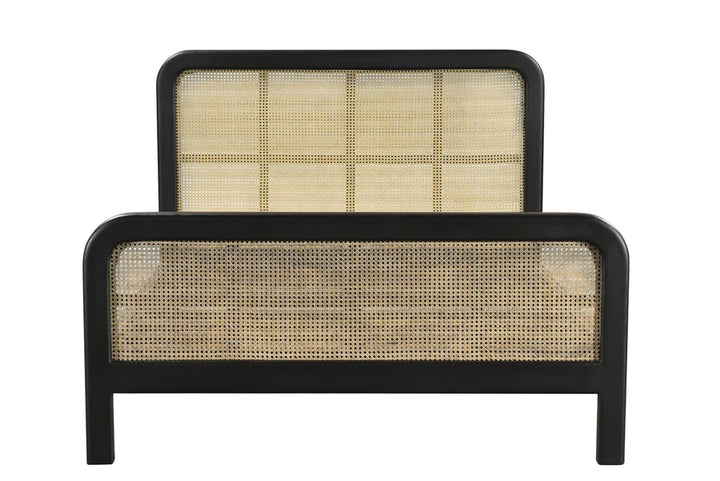CANE OVAL QUEEN BED