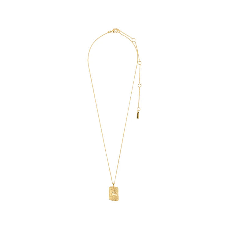 CAPRICORN ZODIAC SIGN NECKLACE - SQUARE (GOLD-PLATED)