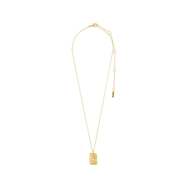 CAPRICORN ZODIAC SIGN NECKLACE - SQUARE (GOLD-PLATED)