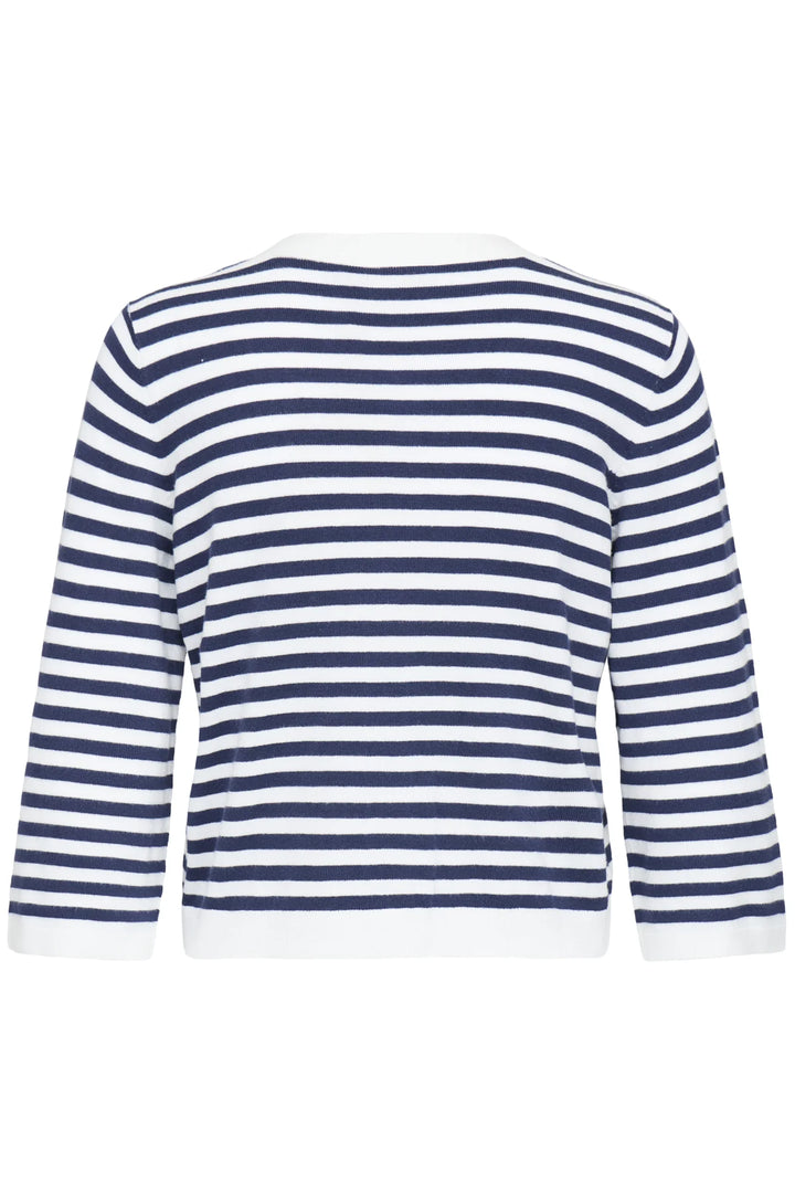 FRMARY CARDIGAN "NAVY STRIPE"