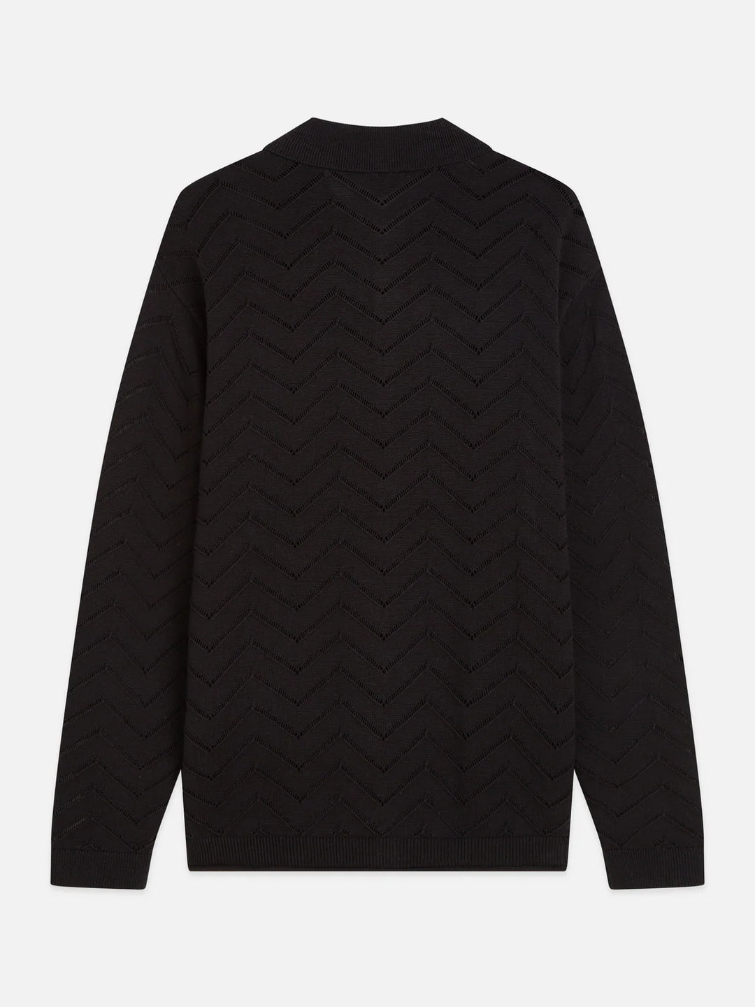POINTELLE DROPPED SHOULDER CARDIGAN "METEORITE"