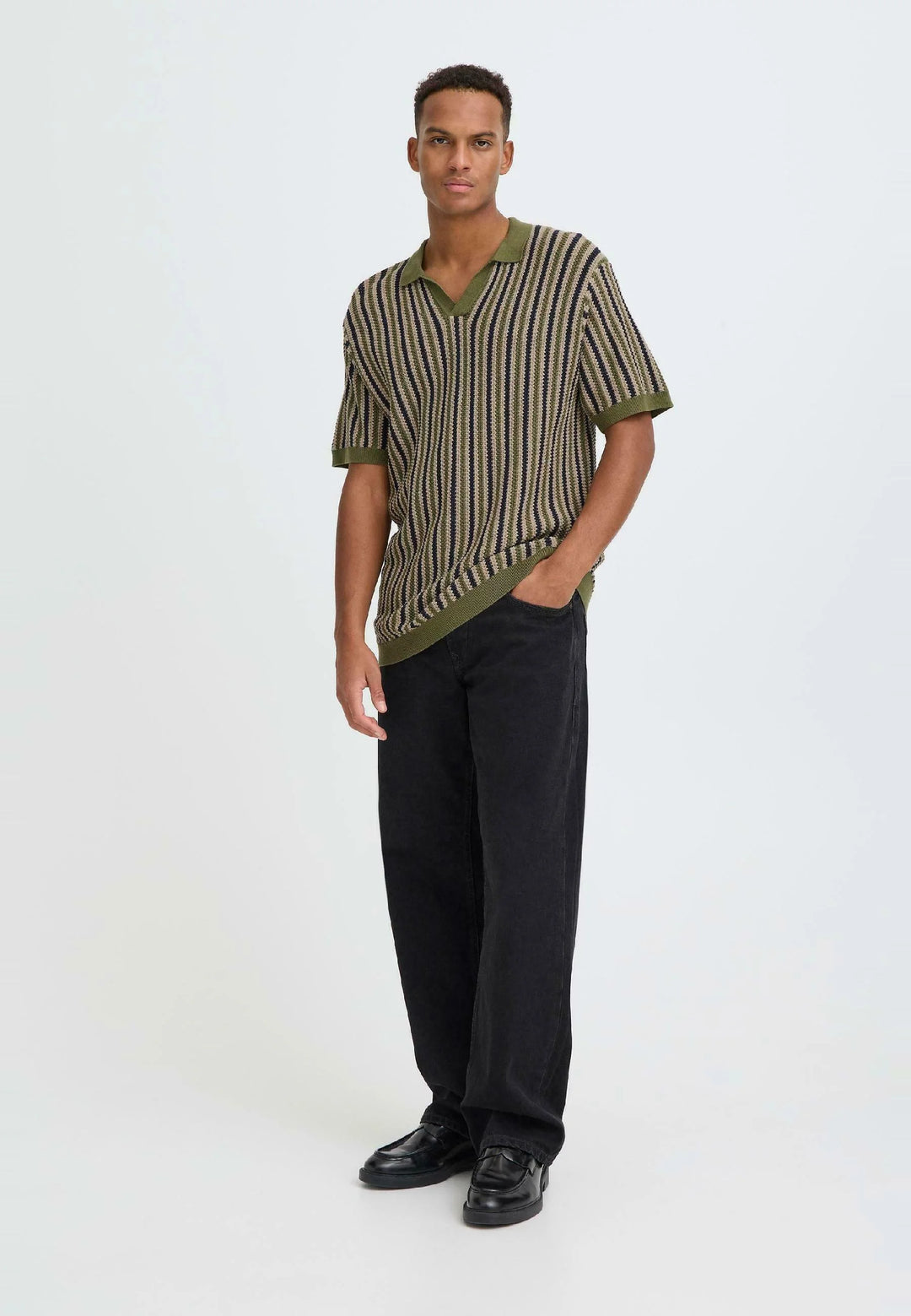 BHCARLY POLO KNIT "WINTER MOSS"