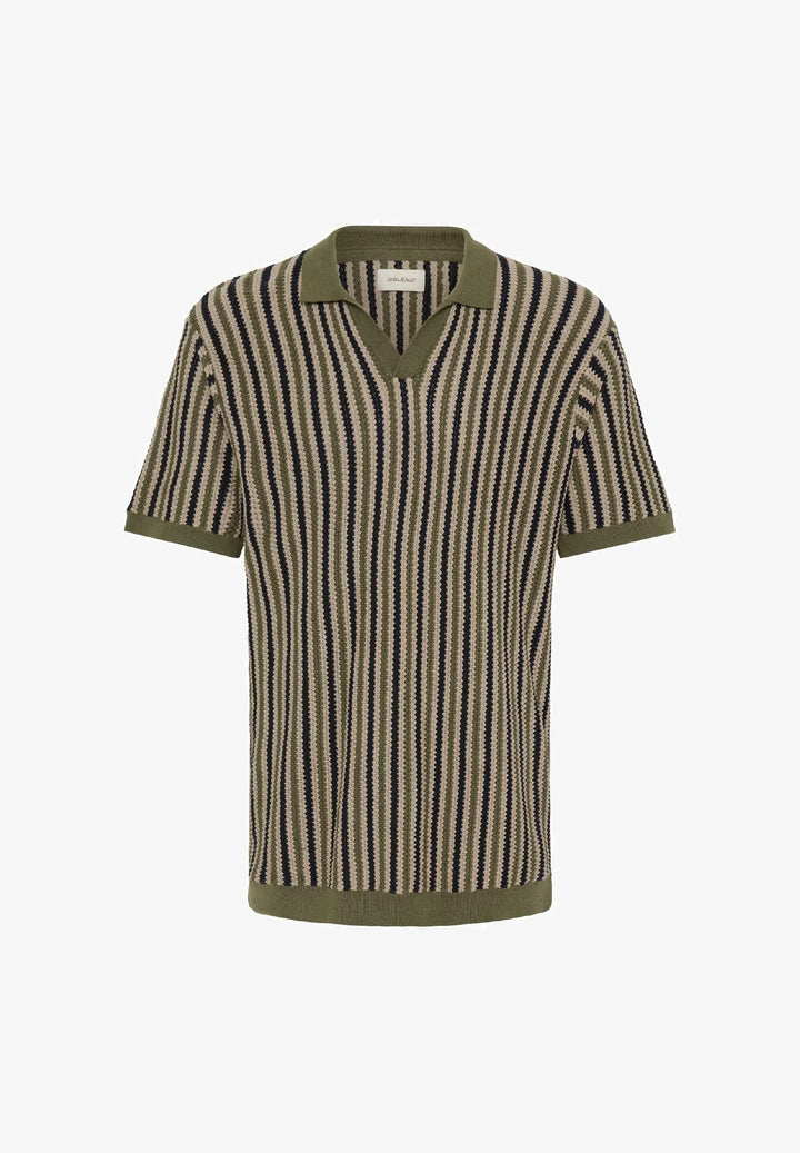BHCARLY POLO KNIT "WINTER MOSS"